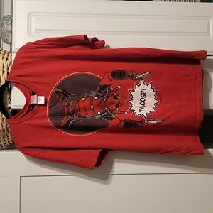 Marvel Comics DEADPOOL Men's T-Shirt Short Sleeve Exclusive Red Lootcrate Sz 2XL